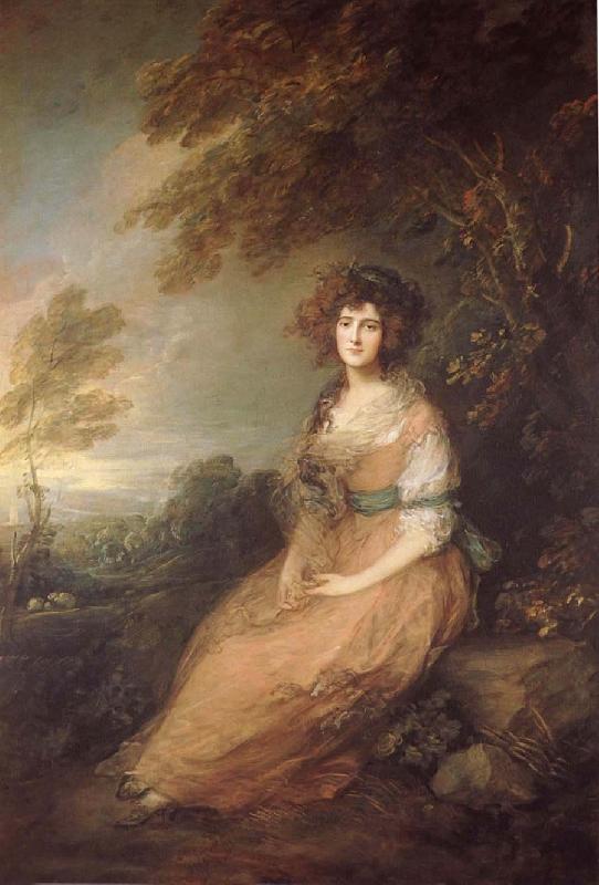 Thomas Gainsborough Mrs. Richard Brinsley Sheridan oil painting picture